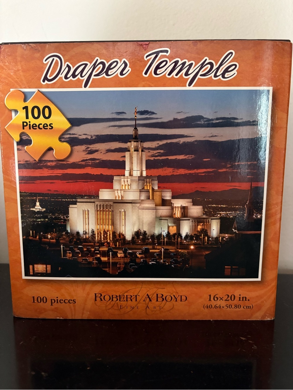 RARE! LDS "Draper Temple" by Robert A Boyd 100-Piece Puzzle New! Never Used